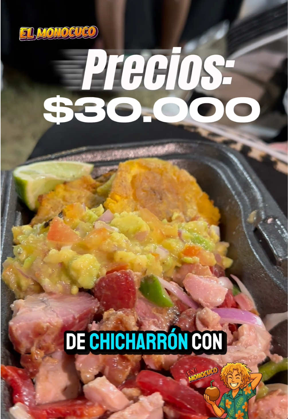 Empezó el festival del Chicharrón en Parque Heredia 😋